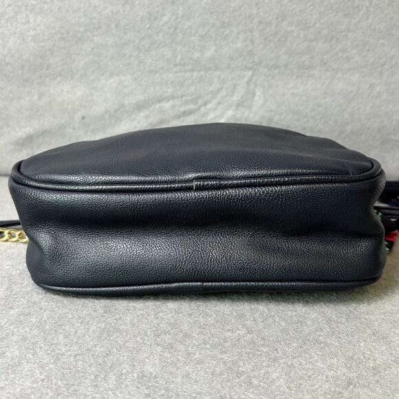 Betsey Johnson Navy Light Blue Leather Designer Crossbody Handbag Purse NWOT - Picture 5 of 8